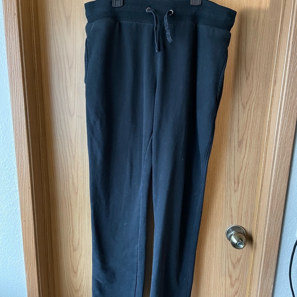 Good Fellow & Company Black Open Leg Sweatpants